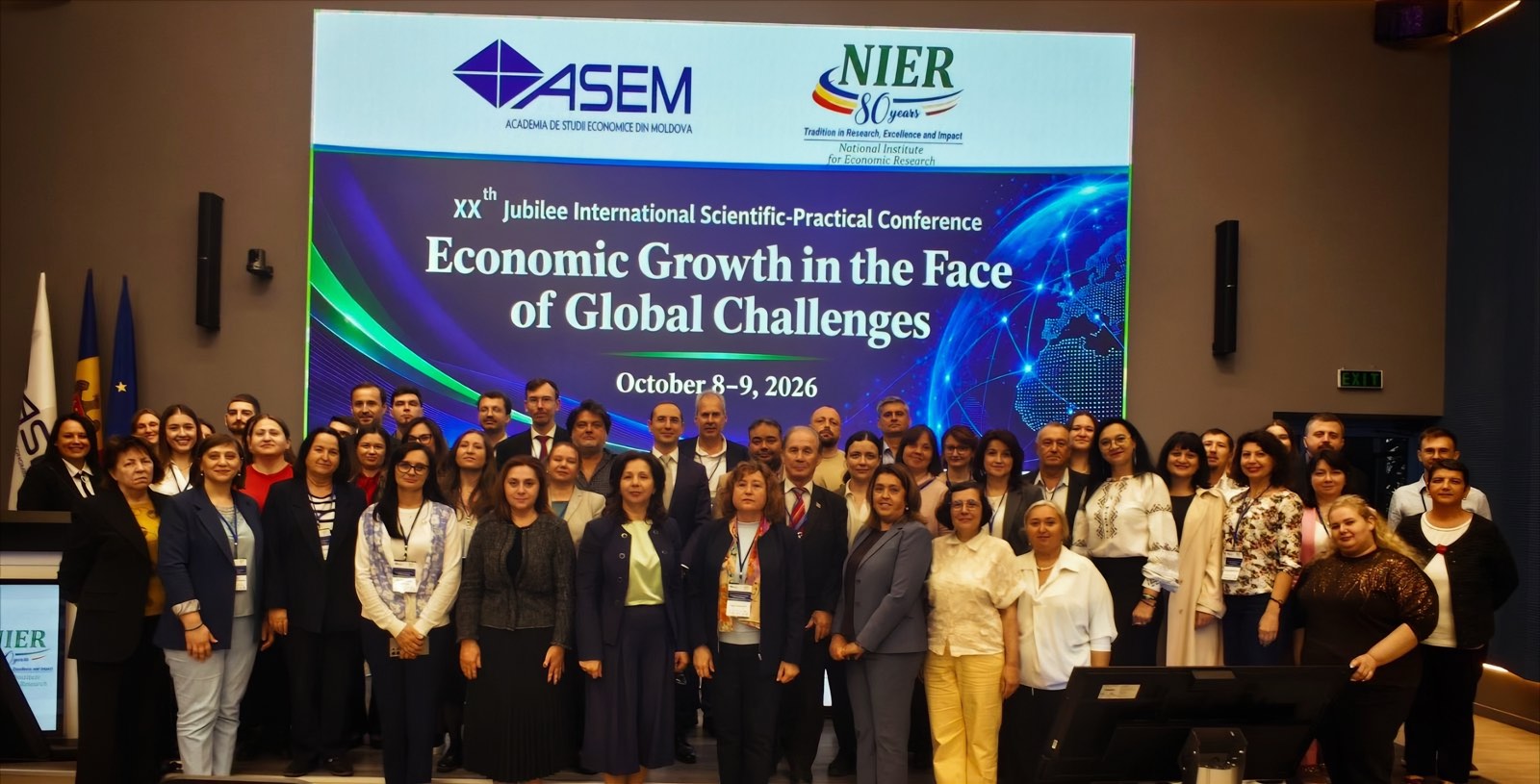 80 de ani de cercetare economică: INCE a reunit comunitatea
științifică și partenerii instituționali la conferința jubiliară
internațională